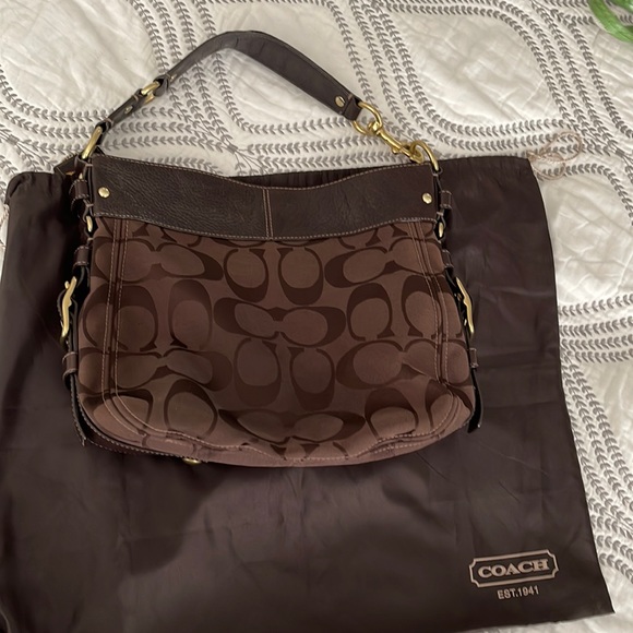 Coach purse - brown - Picture 1 of 10